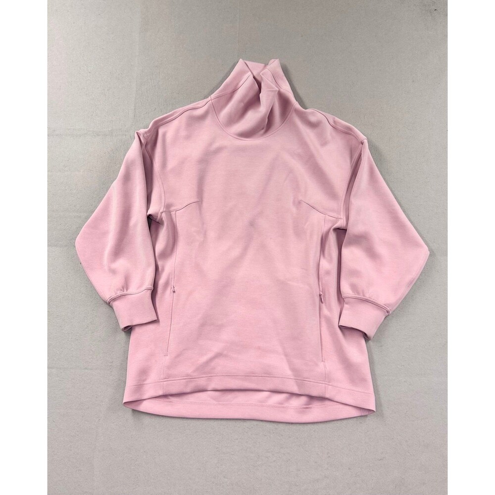 Lululemon Pink Turtleneck Mock neck Softstream Women's Sweatshirt Sz 8
